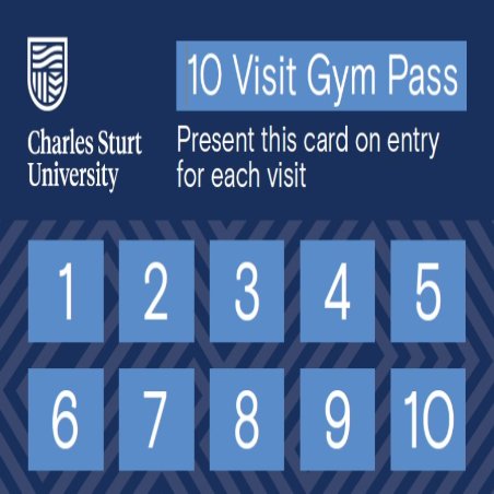 Prepaid 10 Visit Membership Card